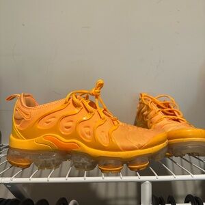 Nike Orange Sneakers with VaporMax Design